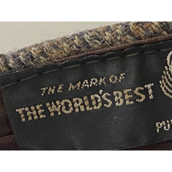 Vintage‎ Men’s Wool Brown Gray Tweed Driver Cap Union Made Marked M Fits S Lined - Picture 9 of 16